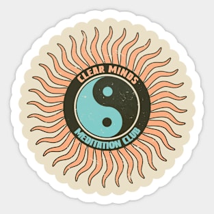 Clear Minds Meditation Club Sticker